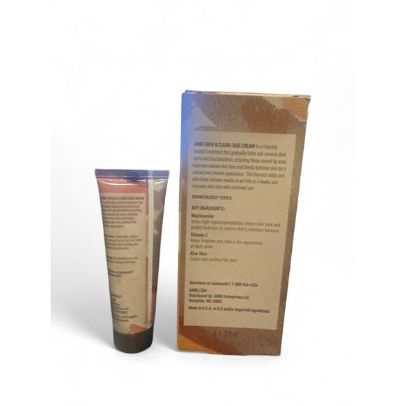 AMBI Even & Clear Fade Cream For Dark Spots 1 oz Made in the USA - Picture 2 of 2